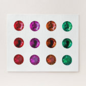 Runde brillante Farbsteine-Puzzle Puzzle (Horizontal)
