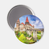 Runde Burg Magnet Corvin (Vorderseite/Rückseite)