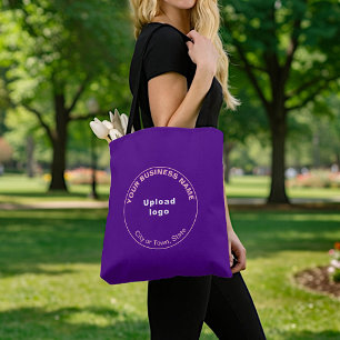 Runde Business-Marke Lila Tragetasche Tasche