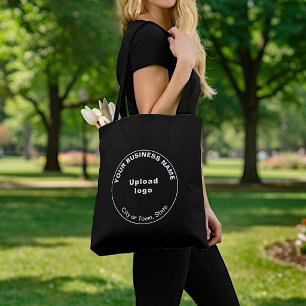 Runde Business-Marke Schwarze Tragetasche Tasche