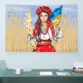 Runde C der ukrainischen Girl Fighting for Freedom Banner (Messe)