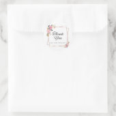 Runde Dankeschön Aufkleber (Tasche)