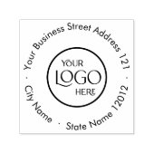 Runde der Beruflichen Logos für die Rücksendeadres Permastempel (Design)