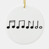 Runde der Musical Notes Ornament (Vorne)