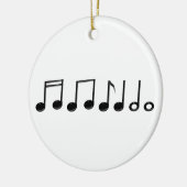 Runde der Musical Notes Ornament (Links)