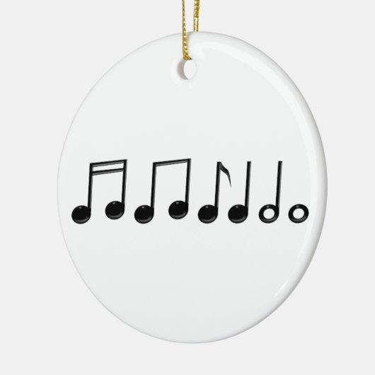 Runde der Musical Notes Ornament (Links)