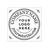 Runde der personalisierten Firmenlogos Gummistempel (Prägung)