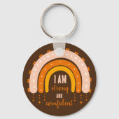 RUNDE DER RAINBOW BOHO-FARBE SCHLÜSSELANHÄNGER (Vorderseite)