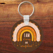 RUNDE DER RAINBOW BOHO-FARBE SCHLÜSSELANHÄNGER (Vorderseite)