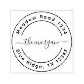 Runde der Rücksendeadresse für benutzerdefinierte Permastempel (Design)