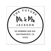 Runde der Zukunft - Rücksendeadresse Permastempel (Design)