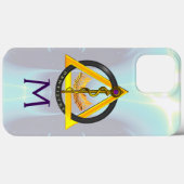 RUNDE DES ASCLEPIUS DENTIST DENTISTRY MONOGRAM Fal Case-Mate iPhone Hülle (Rückseite (Horizontal))
