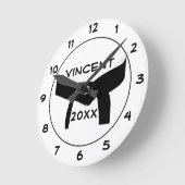 Runde des Black Gelt Wanduhr (Winkel)