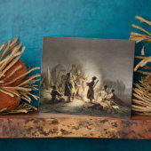 Runde des Camps Feuer (farbige Litho) Fotoplatte (Seite)
