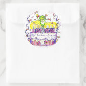 Runde des Leap Year-Sticks Runder Aufkleber (Tasche)