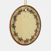Runde des Prügelns Keramikornament (Rechts)