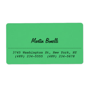 Runde Ecke Emerald Green Schlicht Business Card