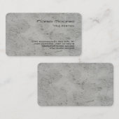 Runde Ecke Grau Mauer Beruflich Visitenkarte (Vorne/Hinten)