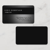 Runde Ecke Grau Schwarz Charming Business Card Visitenkarte (Vorne/Hinten)