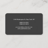Runde Ecke Gray Makeup Artist Business Card Visitenkarte (Rückseite)