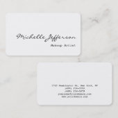 Runde Ecke Makeup Artist Chic Business Card Visitenkarte (Vorne/Hinten)