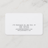 Runde Ecke Makeup Artist Chic Business Card Visitenkarte (Rückseite)