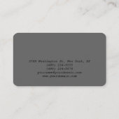 Runde Ecke Makeup Artist Gray Business Card Visitenkarte (Rückseite)