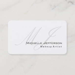 Runde Ecke Makeup Artist White Business Card Visitenkarte