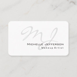 Runde Ecke Makeup Artist White Business Card Visitenkarte