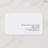 Runde Ecke Makeup Artist White Business Card Visitenkarte (Rückseite)