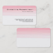 Runde Ecke Rosa Weiße, bezaubernde Feminine Visitenkarte (Vorne/Hinten)