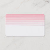 Runde Ecke Rosa Weiße, bezaubernde Feminine Visitenkarte (Rückseite)