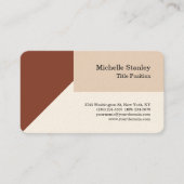 Runde Ecke Signatur Creme Moderne Minimalistisch Visitenkarte (Vorderseite)