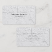 Runde Ecke Steinmauer Einzigartig Moderne Minimali Visitenkarte (Vorne/Hinten)