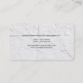 Runde Ecke Steinmauer Einzigartig Moderne Minimali Visitenkarte (Rückseite)