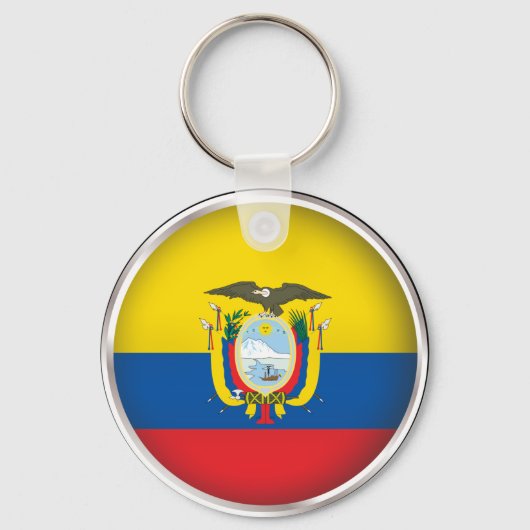Runde Ecuador Schlüsselanhänger (Vorderseite)