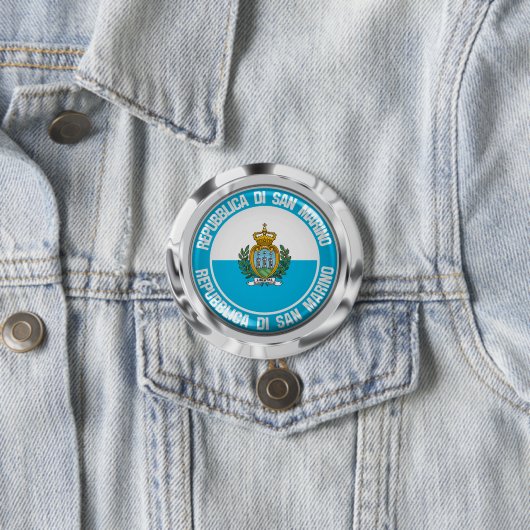 Runde Emblem San Marino Button (Beispiel)