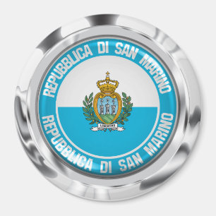 Runde Emblem San Marino Magnet