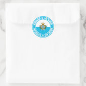 Runde Emblem San Marino Runder Aufkleber (Tasche)