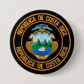 Runde Embleme aus Costa Rica Button (Vorderseite)