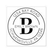 Runde erste selbstfärbende Briefmarke der Rücksend Permastempel (Design)