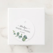 Runde Eukalyptus Grüne Gastgeschenk Hochzeit Viele Geschenkanhänger (Beispiel)