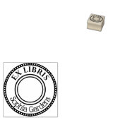 Runde Ex Libris Dekorative Kante Gummistempel (Stempel)