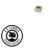 Runde Ex Libris dekorativer Innenkreis mit Baum Gummistempel (Stempel)