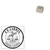 Runde Ex Libris Lymphad Briefmarke Gummi Gummistempel (Stempel)