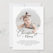 Runde Foto - Einladung (Vorderseite)