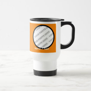 Runde Foto-u. Text-Reise-Tasse - schaffen Sie Ihre Reisebecher