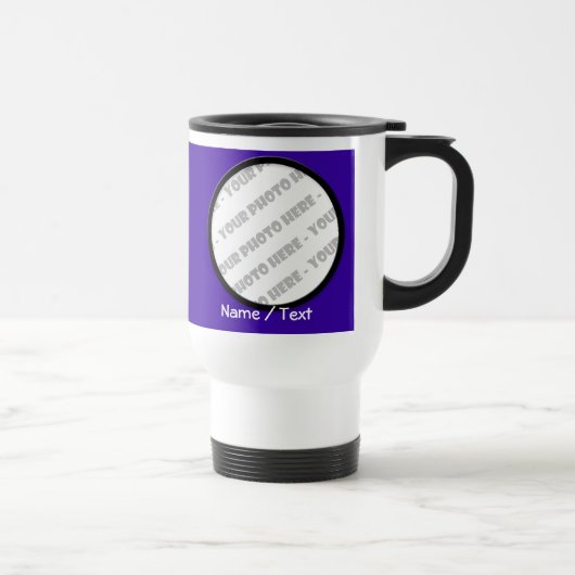 Runde Foto-u. Text-Reise-Tasse - schaffen Sie Ihre Reisebecher (Rechts)