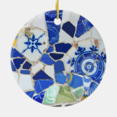 Runde Gaudi Mosaikverzierung Keramikornament (Hinten)
