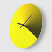 Runde gelbe Wand-Uhr für Zuhause-Dekorationen Große Wanduhr (Winkel)